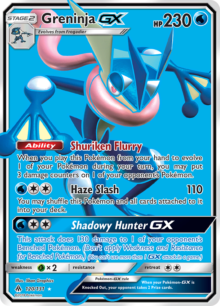 Greninja GX (120/131) [Sun & Moon: Forbidden Light] - Evolution TCG