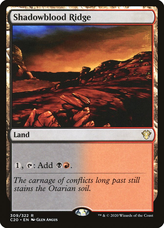 Shadowblood Ridge [Commander 2020] - Evolution TCG