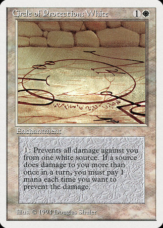 Circle of Protection: White [Summer Magic / Edgar] - Evolution TCG