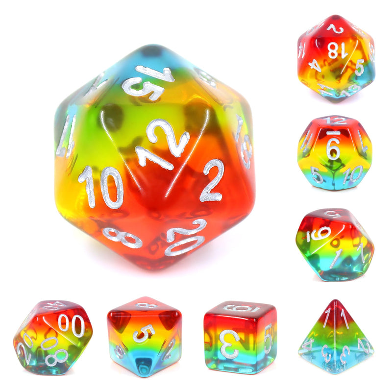 A&H Dice: Sunset Dusk - Poly 7 Die Set - Evolution TCG