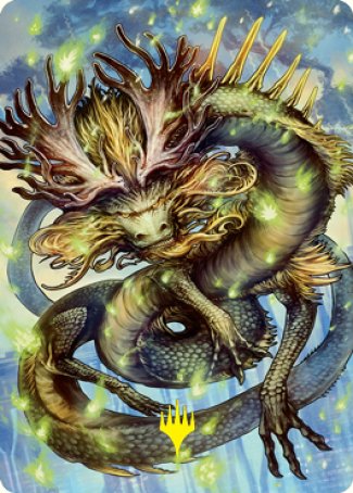 Kura, the Boundless Sky Art Card (Gold-Stamped Signature) [Kamigawa: Neon Dynasty Art Series] - Evolution TCG