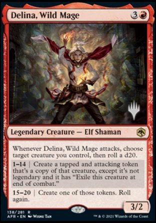 Delina, Wild Mage (Promo Pack) [Dungeons & Dragons: Adventures in the Forgotten Realms Promos] - Evolution TCG