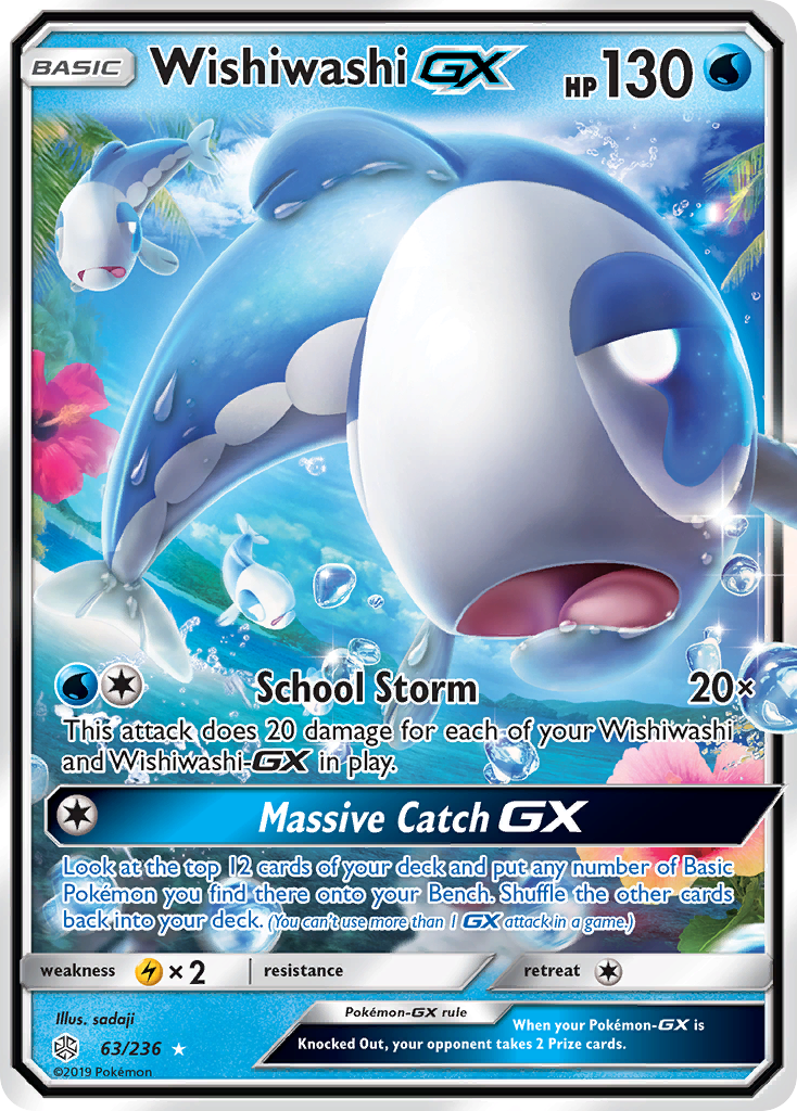Wishiwashi GX (63/236) [Sun & Moon: Cosmic Eclipse] - Evolution TCG