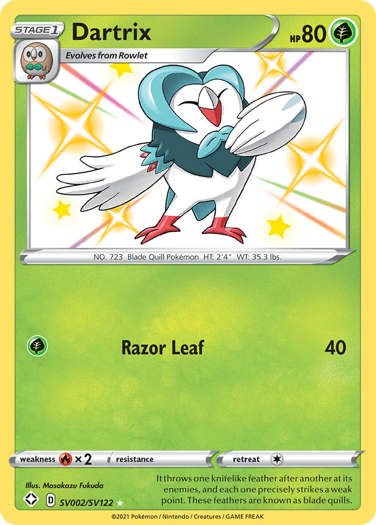 Dartrix (SV002/SV122) [Sword & Shield: Shining Fates] - Evolution TCG