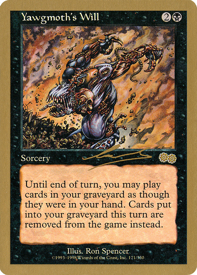 Yawgmoth's Will (Nicolas Labarre) [World Championship Decks 2000] - Evolution TCG