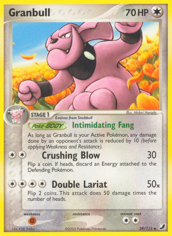 Granbull (39/115) [EX: Unseen Forces] - Evolution TCG