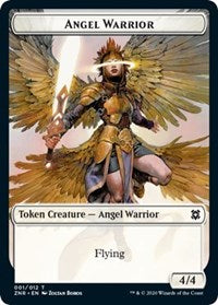 Angel Warrior // Copy Double-sided Token [Zendikar Rising Tokens] - Evolution TCG