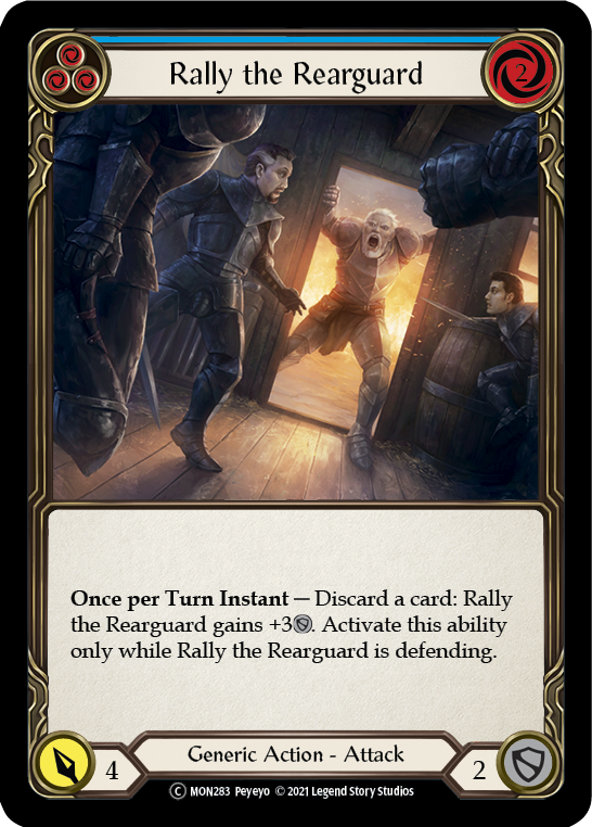 Rally the Rearguard (Blue) [U-MON283] (Monarch Unlimited)  Unlimited Normal - Evolution TCG