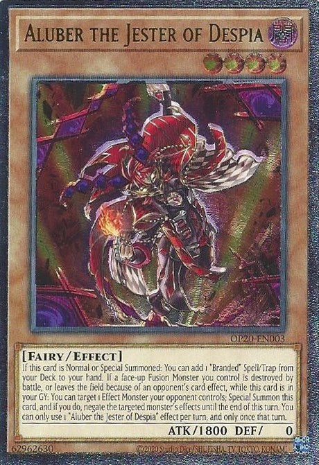 Aluber the Jester of Despia [OP20-EN003] Ultimate Rare - Evolution TCG