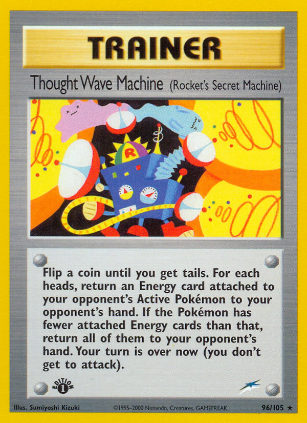Thought Wave Machine (96/105) (Rocket's Secret Machine) [Neo Destiny 1st Edition] - Evolution TCG