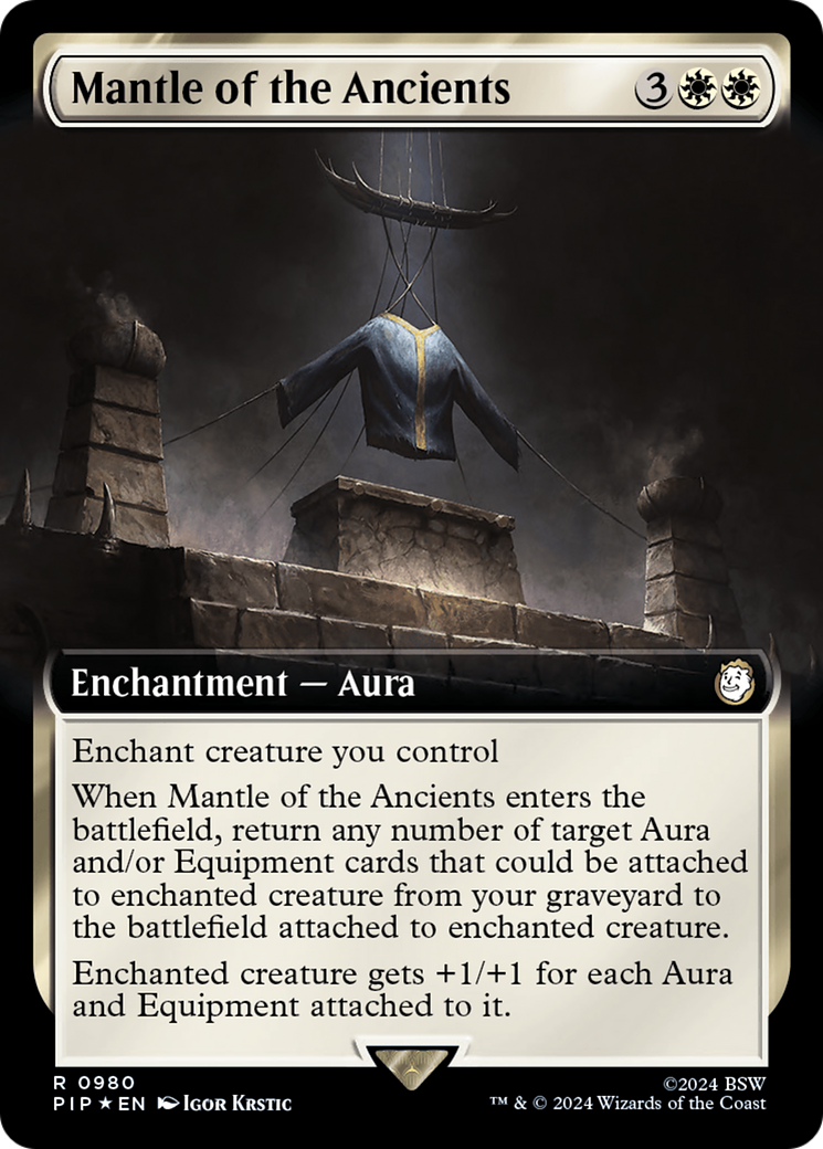 Mantle of the Ancients (Extended Art) (Surge Foil) [Fallout] - Evolution TCG