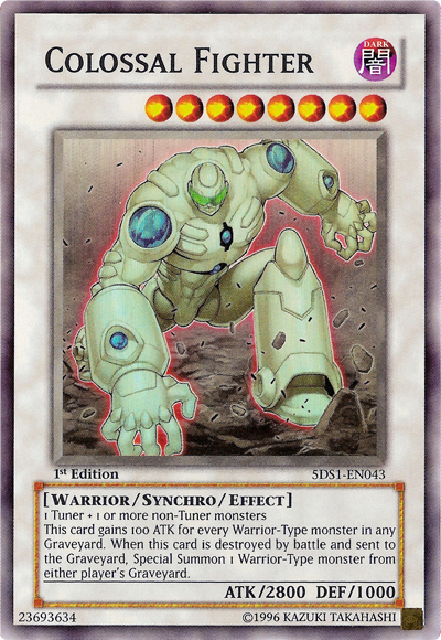 Colossal Fighter [5DS1-EN043] Super Rare - Evolution TCG