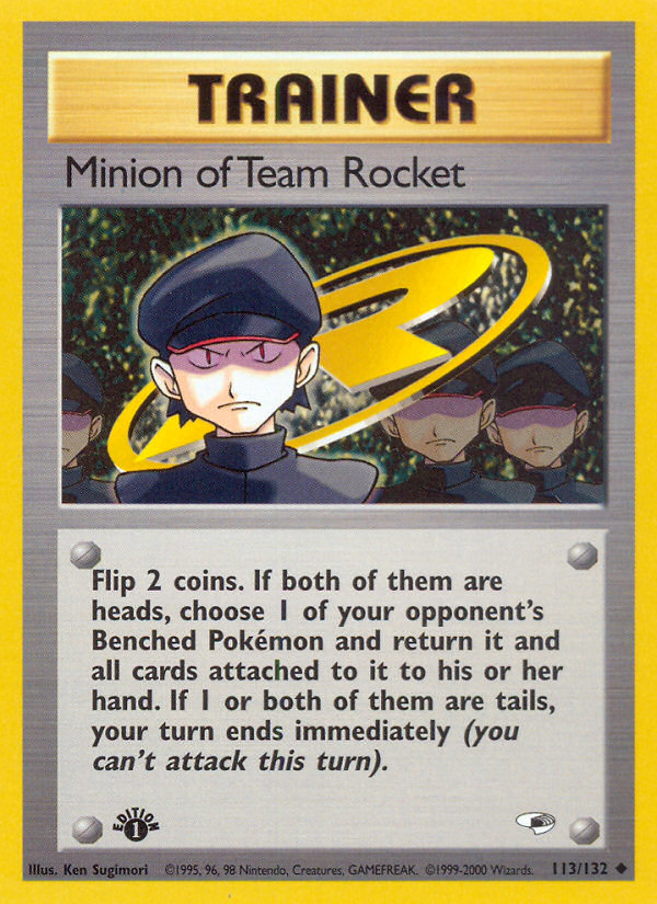 Minion of Team Rocket (113/132) [Gym Heroes 1st Edition] - Evolution TCG