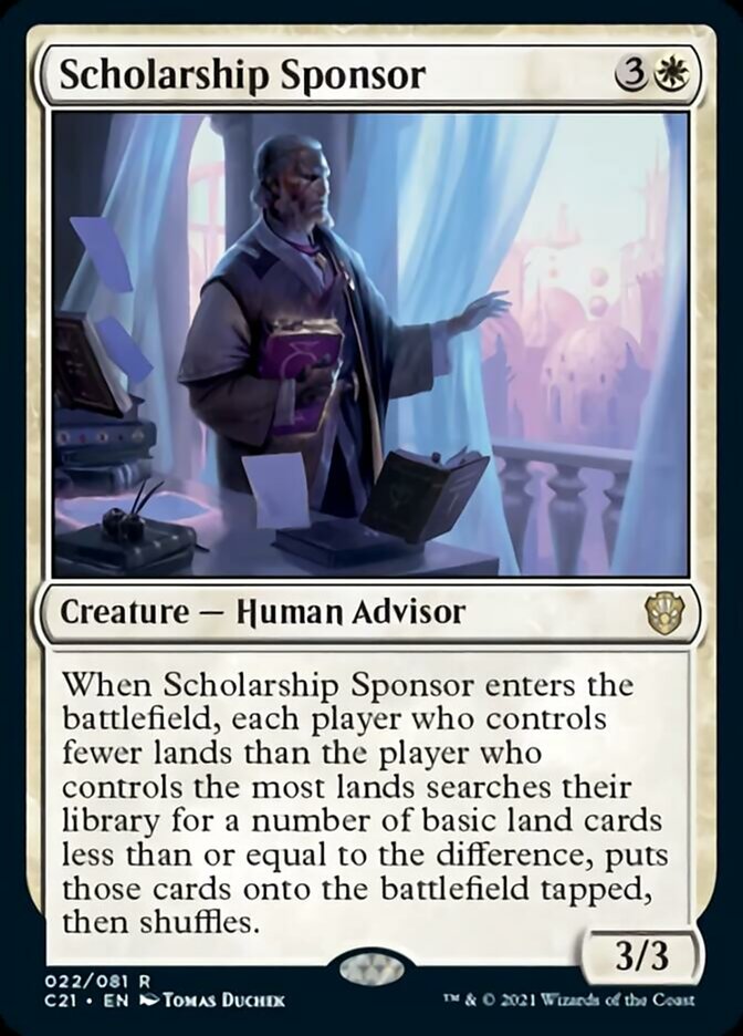 Scholarship Sponsor [Commander 2021] - Evolution TCG