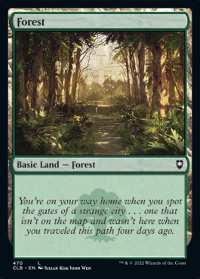 Forest (470) [Commander Legends: Battle for Baldur's Gate] - Evolution TCG