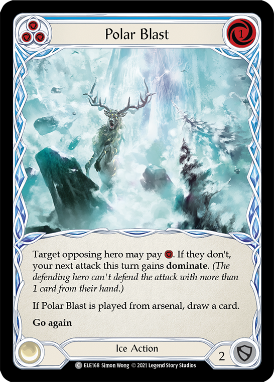 Polar Blast (Blue) [ELE168] (Tales of Aria)  1st Edition Normal - Evolution TCG