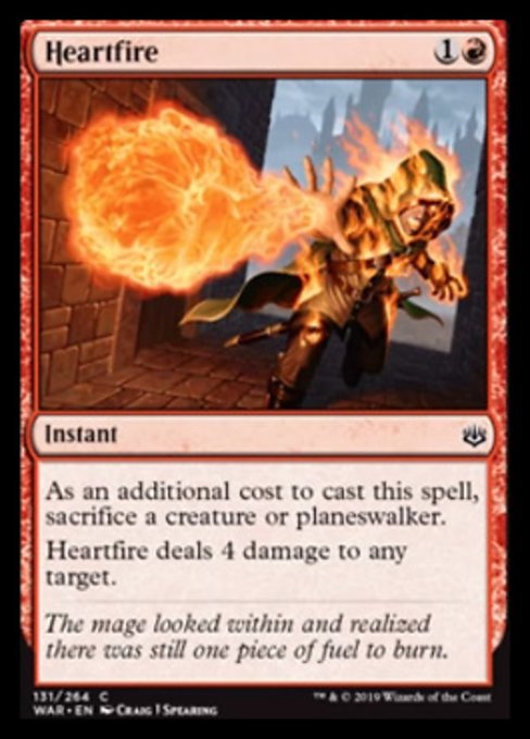 Heartfire [War of the Spark] - Evolution TCG