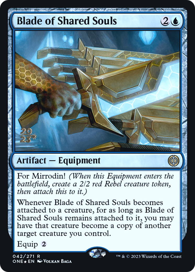 Blade of Shared Souls [Phyrexia: All Will Be One Prerelease Promos] - Evolution TCG