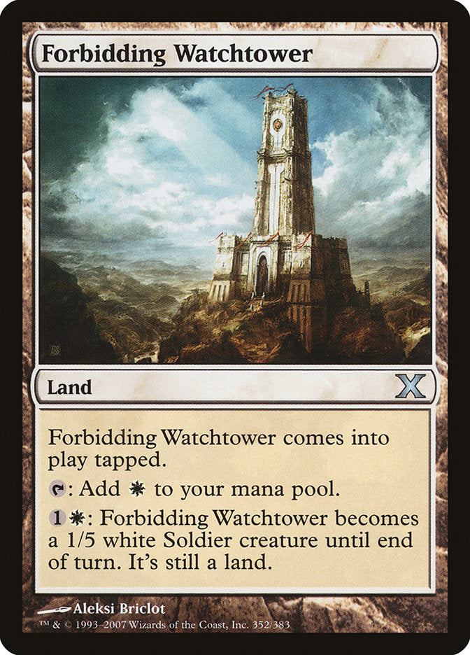 Forbidding Watchtower [Tenth Edition] - Evolution TCG