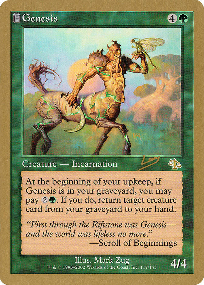 Genesis (Raphael Levy) [World Championship Decks 2002] - Evolution TCG