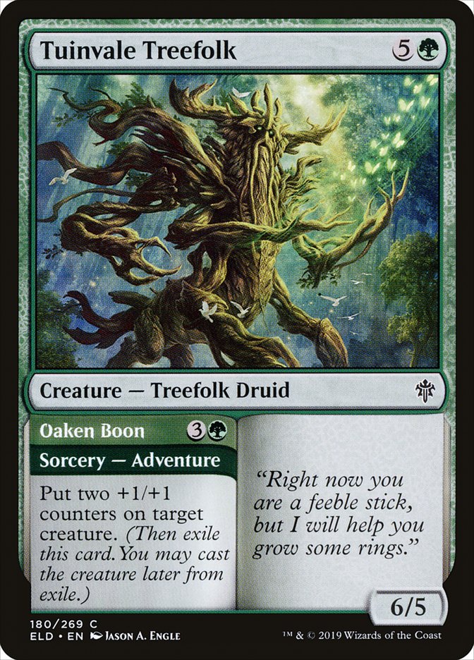 Tuinvale Treefolk // Oaken Boon [Throne of Eldraine] - Evolution TCG