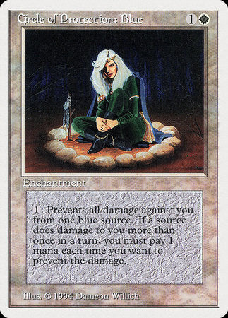 Circle of Protection: Blue [Summer Magic / Edgar] - Evolution TCG