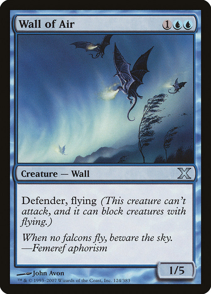 Wall of Air [Tenth Edition] - Evolution TCG