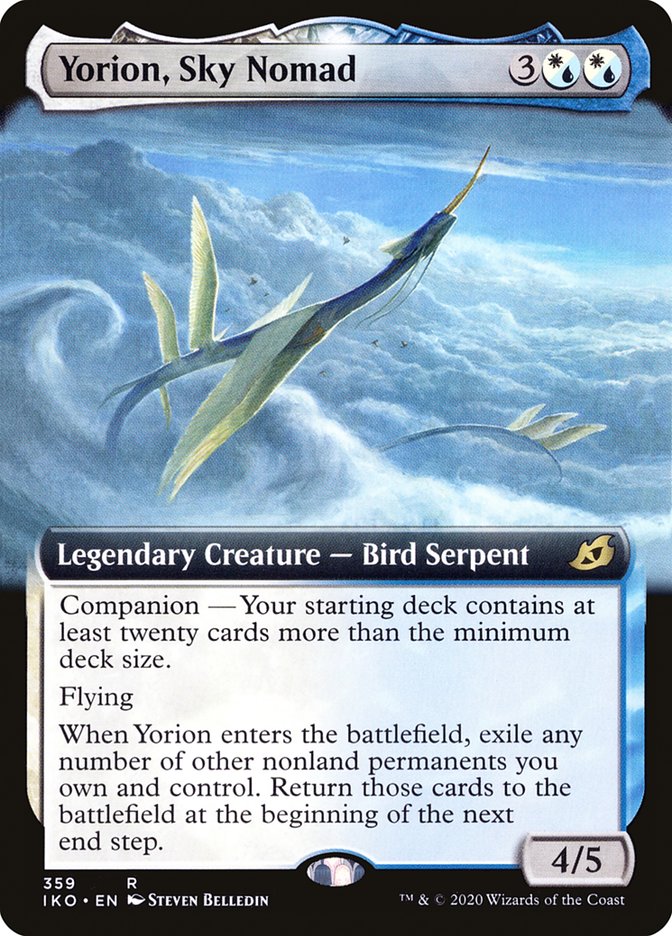 Yorion, Sky Nomad (Extended Art) [Ikoria: Lair of Behemoths] - Evolution TCG