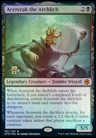 Acererak the Archlich [Dungeons & Dragons: Adventures in the Forgotten Realms Prerelease Promos] - Evolution TCG