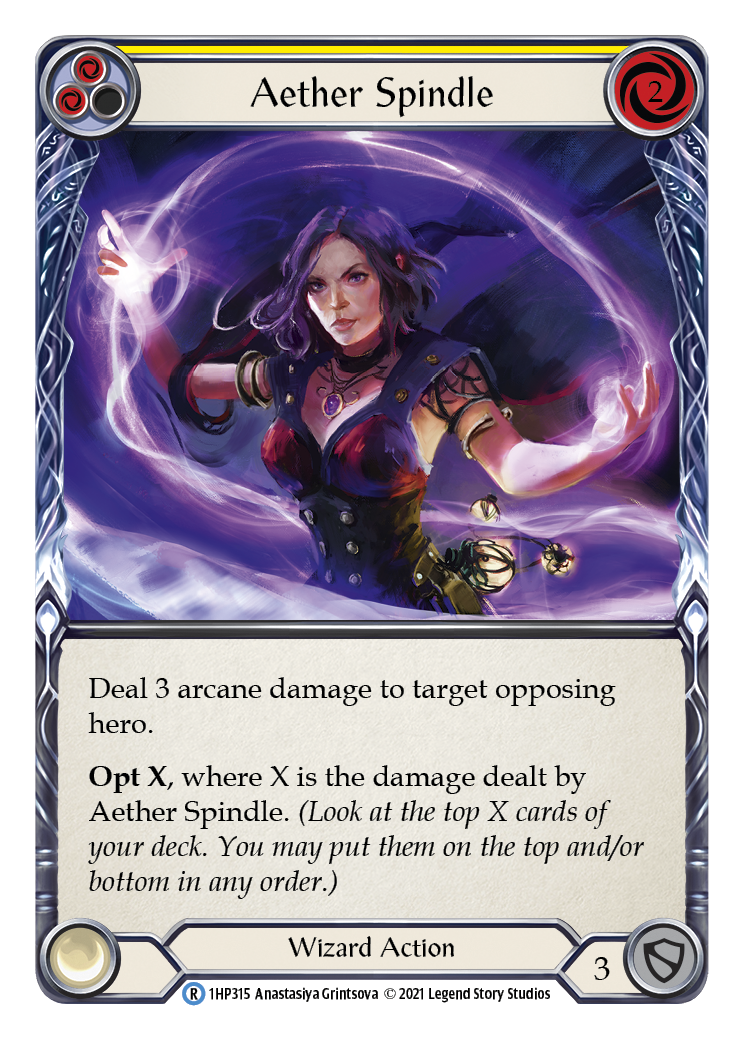 Aether Spindle (Yellow) [1HP315] (History Pack 1) - Evolution TCG