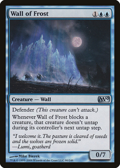 Wall of Frost [Magic 2010] - Evolution TCG