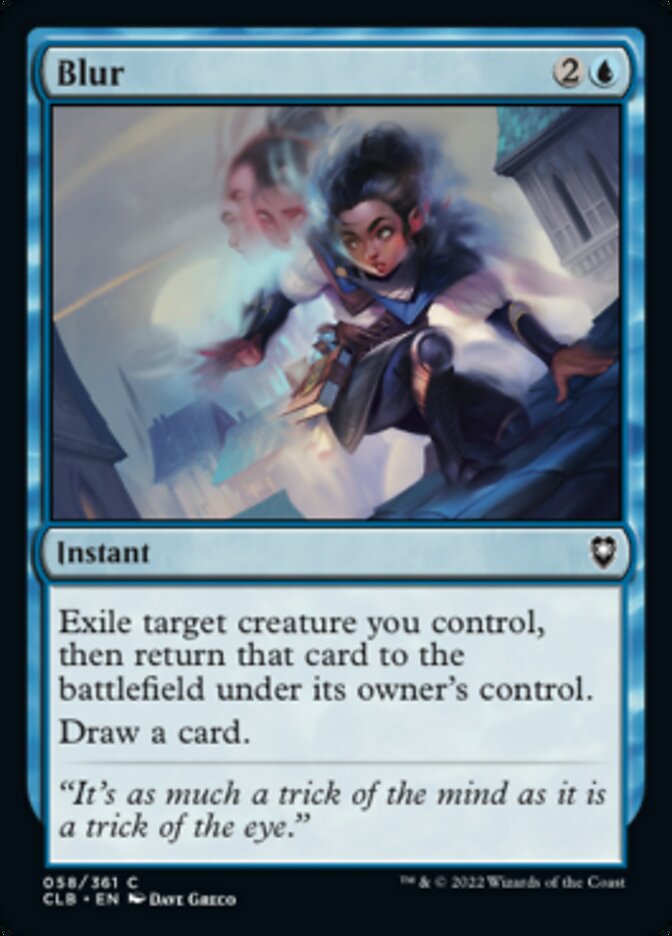 Blur [Commander Legends: Battle for Baldur's Gate] - Evolution TCG