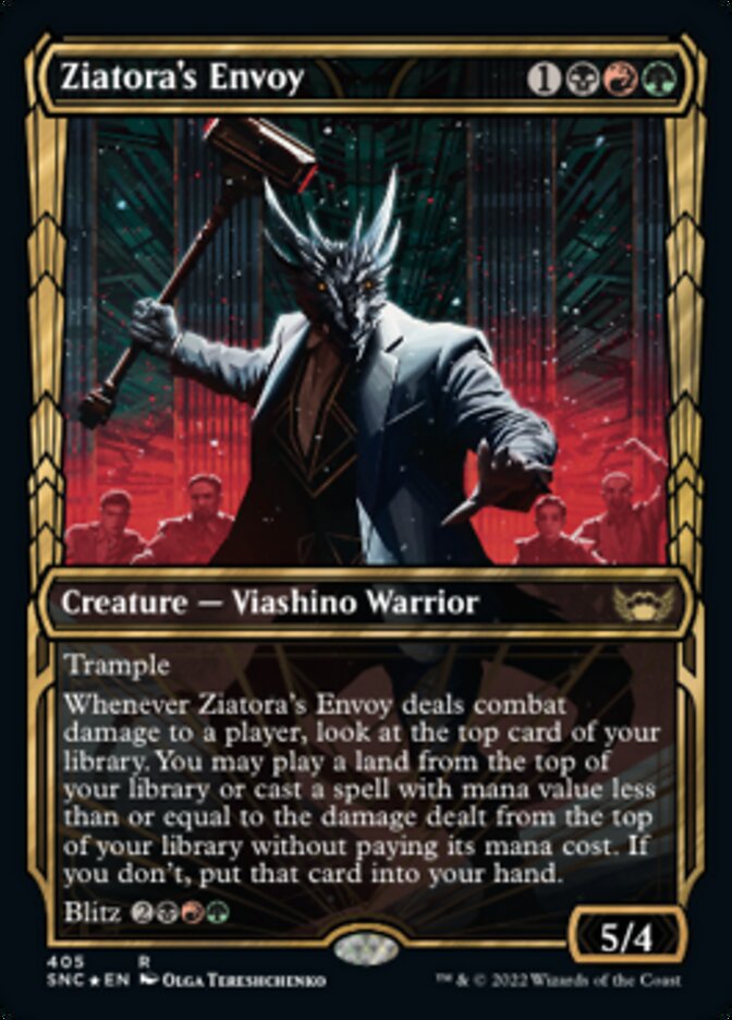 Ziatora's Envoy (Showcase Golden Age Gilded Foil) [Streets of New Capenna] - Evolution TCG
