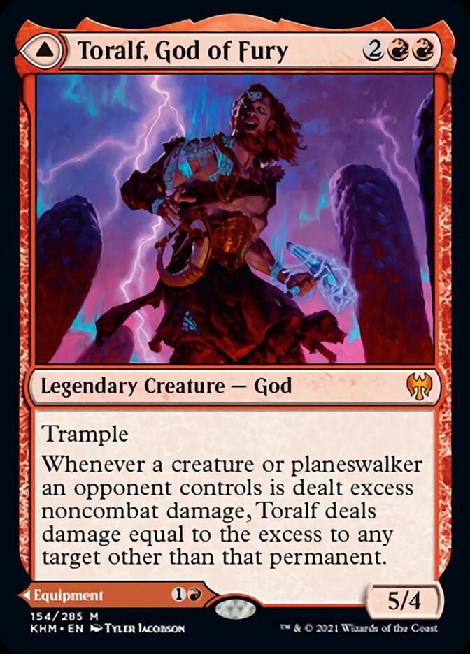 Toralf, God of Fury // Toralf's Hammer [Kaldheim] - Evolution TCG