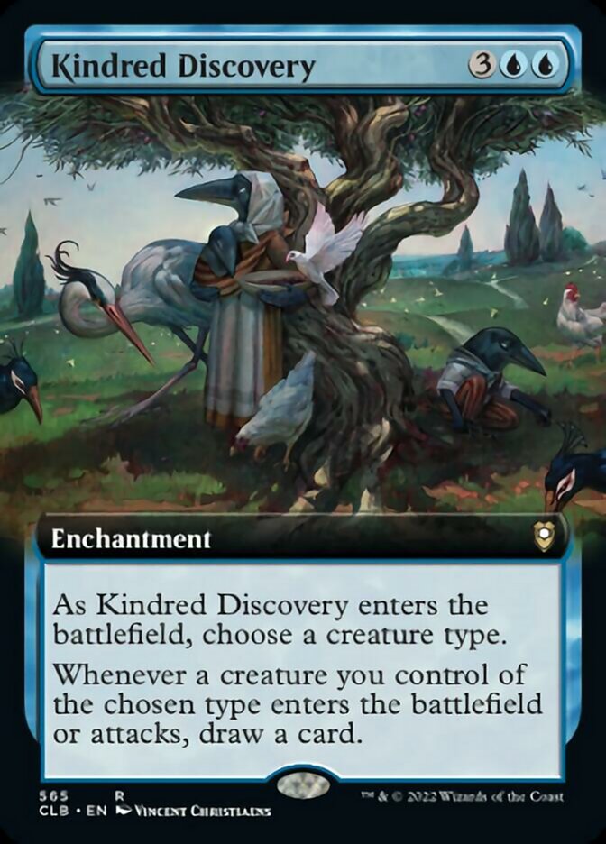 Kindred Discovery (Extended Art) [Commander Legends: Battle for Baldur's Gate] - Evolution TCG