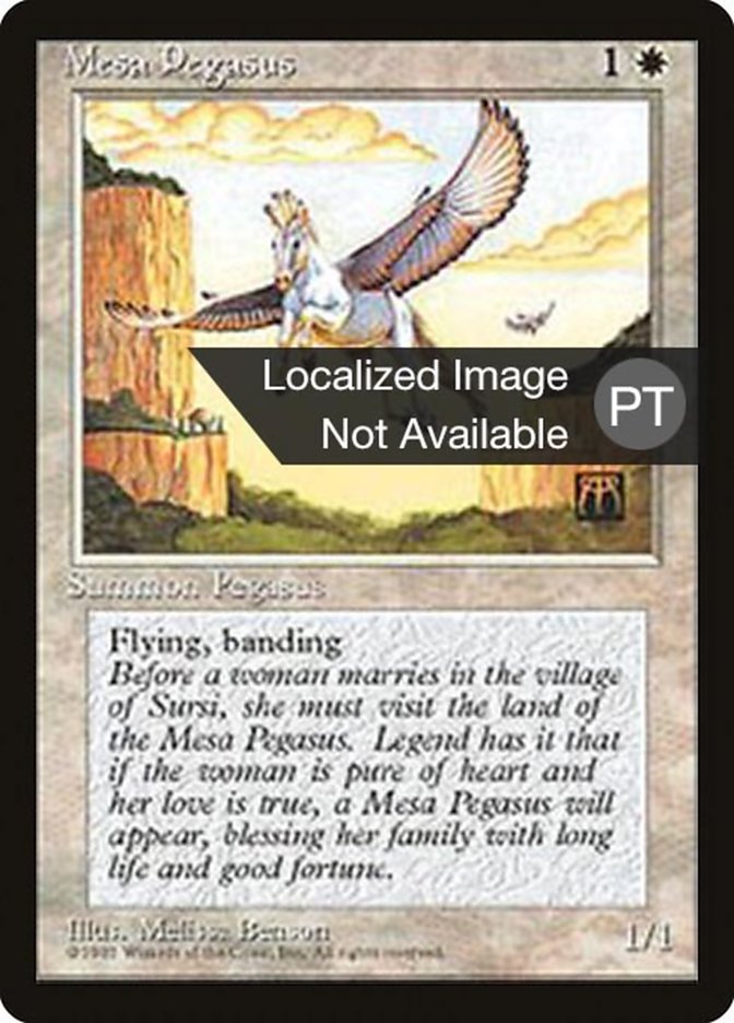 Mesa Pegasus [Fourth Edition (Foreign Black Border)] - Evolution TCG