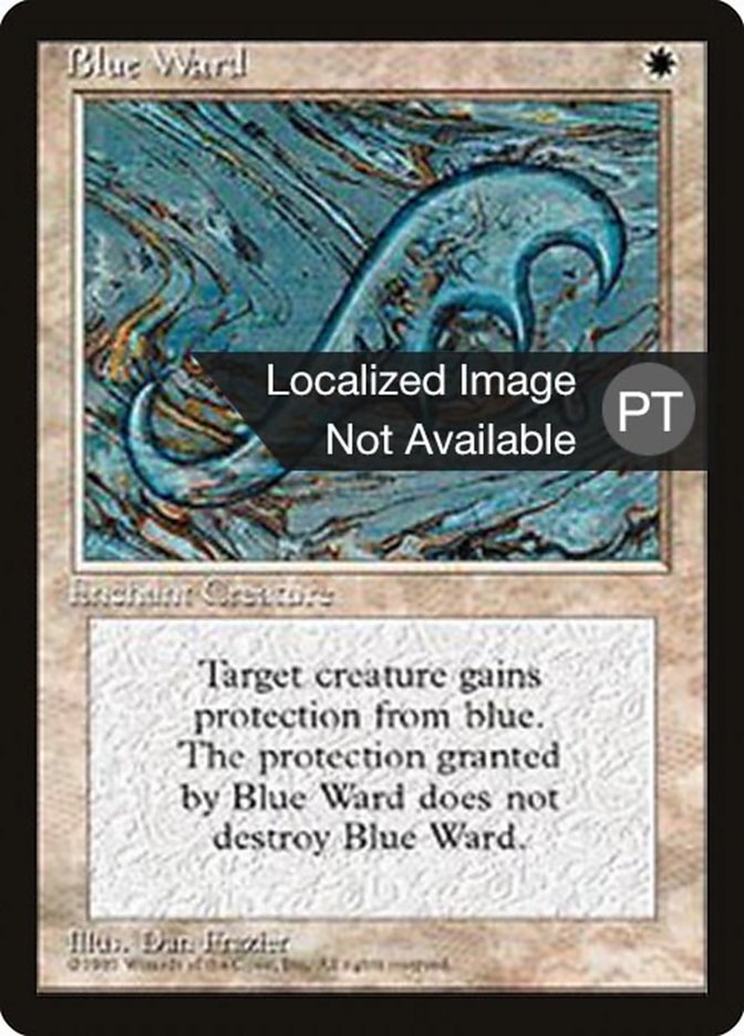 Blue Ward [Fourth Edition (Foreign Black Border)] - Evolution TCG