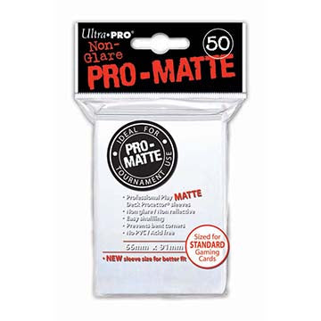 50ct Pro-Matte White Standard Deck Protectors - Evolution TCG