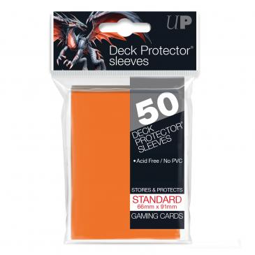 50ct Orange Standard Deck Protectors - Evolution TCG