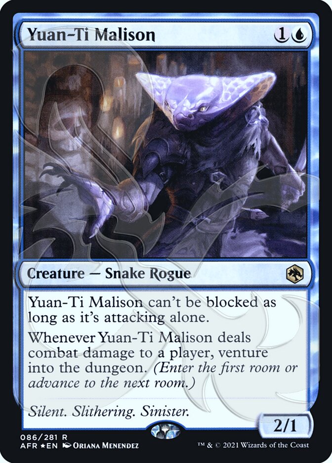 Yuan-Ti Malison (Ampersand Promo) [Dungeons & Dragons: Adventures in the Forgotten Realms Promos] - Evolution TCG