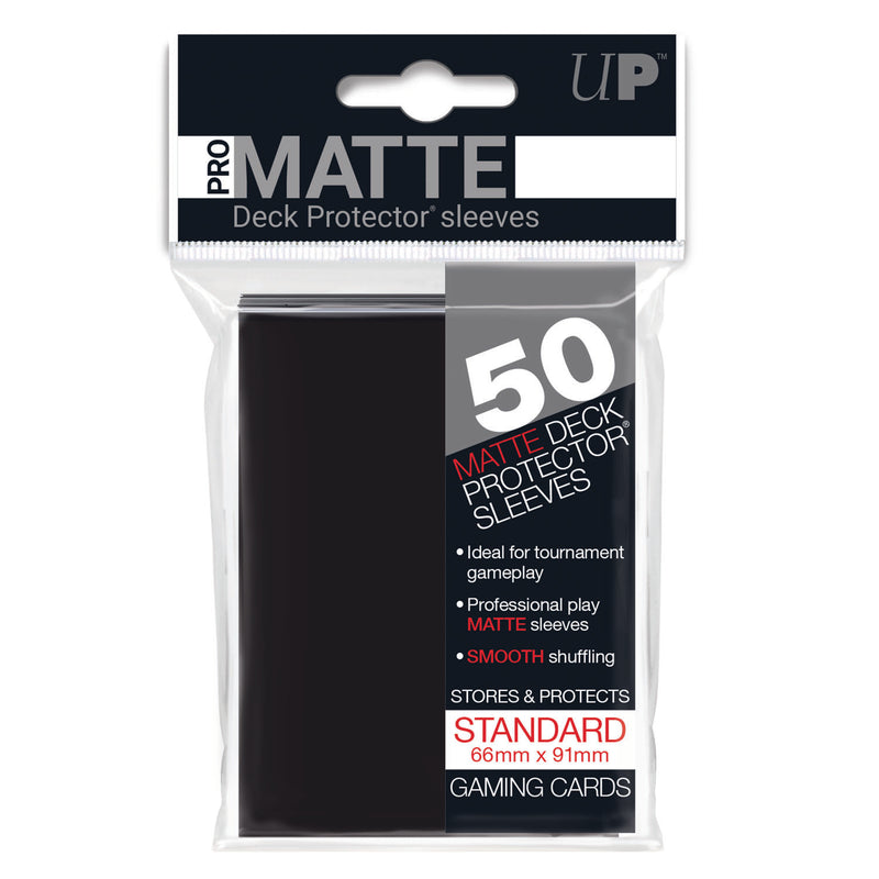 50ct Pro-Matte Black Standard Deck Protectors - Evolution TCG