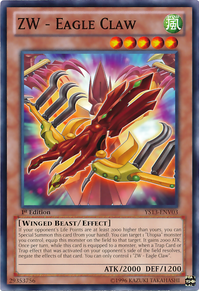 ZW - Eagle Claw [YS13-ENV03] Common - Evolution TCG