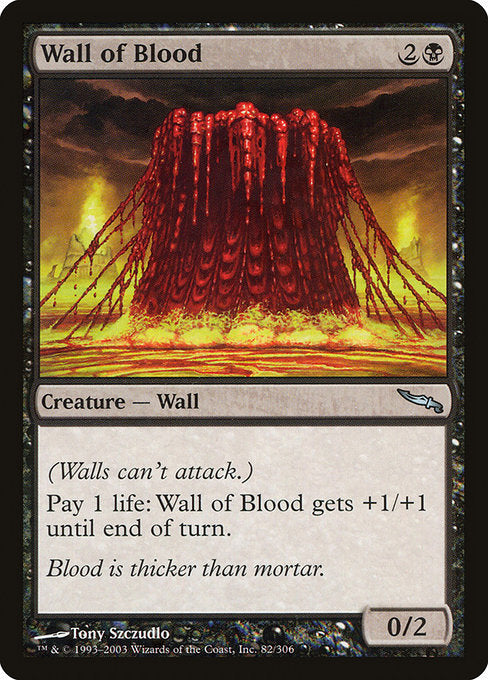 Wall of Blood [Mirrodin] - Evolution TCG