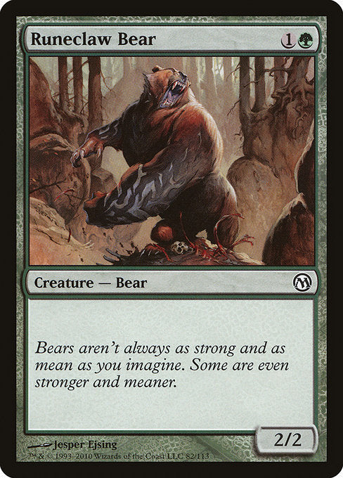 Runeclaw Bear [Duels of the Planeswalkers] - Evolution TCG