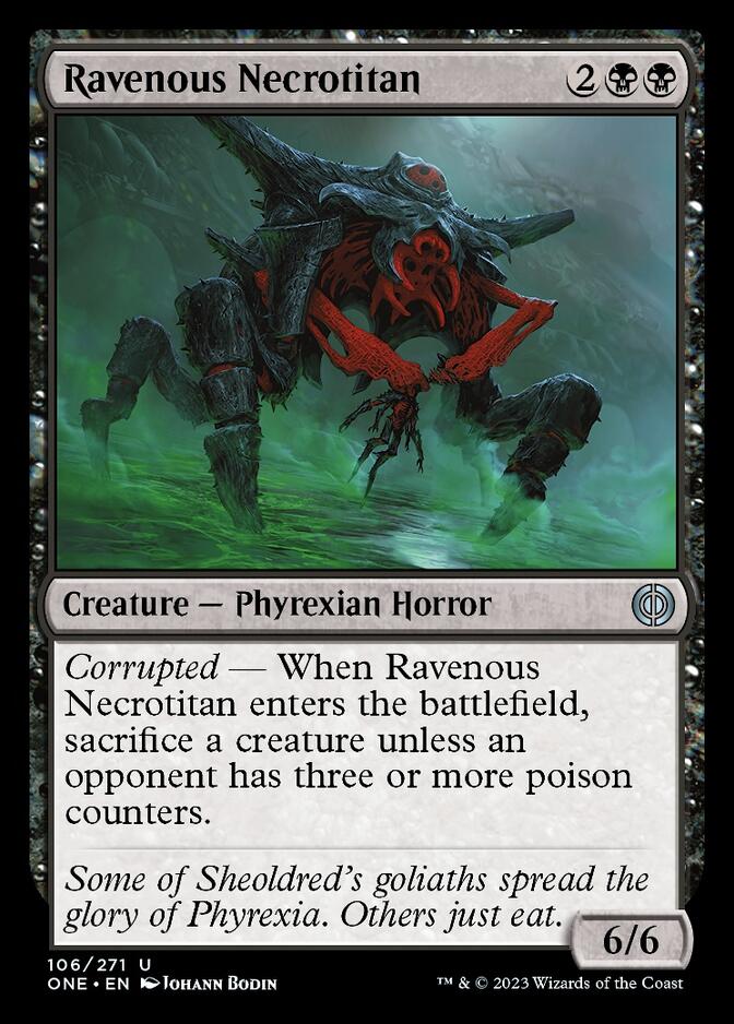 Ravenous Necrotitan [Phyrexia: All Will Be One] - Evolution TCG