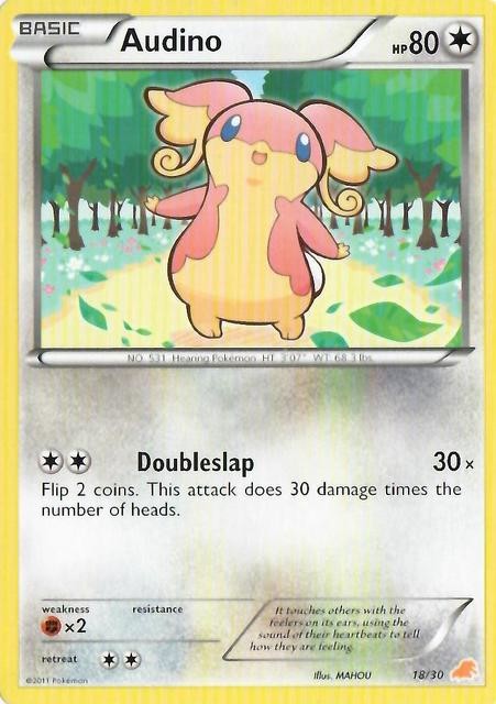 Audino (18/30) [Black & White: Trainer Kit - Excadrill] - Evolution TCG