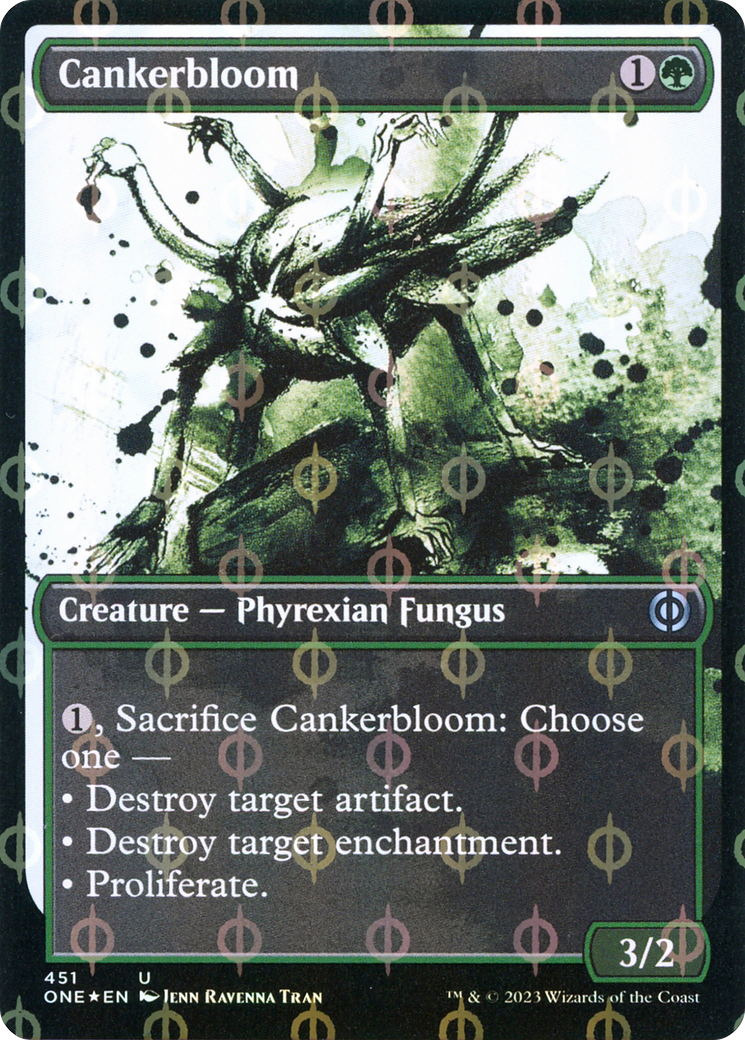 Cankerbloom (Showcase Ichor Step-and-Compleat Foil) [Phyrexia: All Will Be One] - Evolution TCG