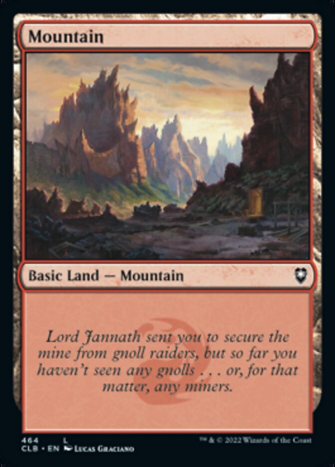 Mountain (464) [Commander Legends: Battle for Baldur's Gate] - Evolution TCG