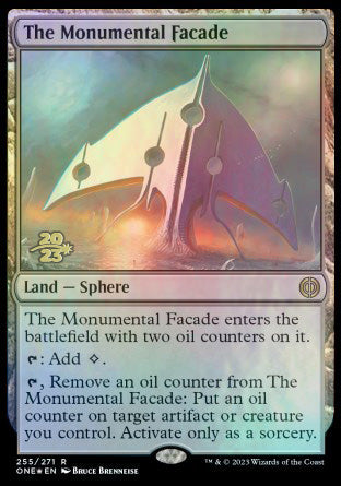 The Monumental Facade [Phyrexia: All Will Be One Prerelease Promos] - Evolution TCG