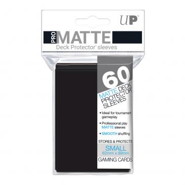 60ct Pro-Matte Black Small Deck Protectors - Evolution TCG